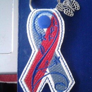 IPF Keyfob Embroidery Design. Idiopathic Pulmonary Fibrosis Awareness ...