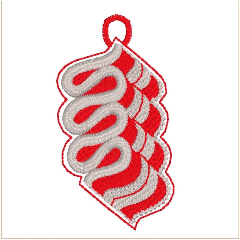 Ribbon candy peppermints and candy canes for your wine bottle. Wine bottle wrap embroidery design