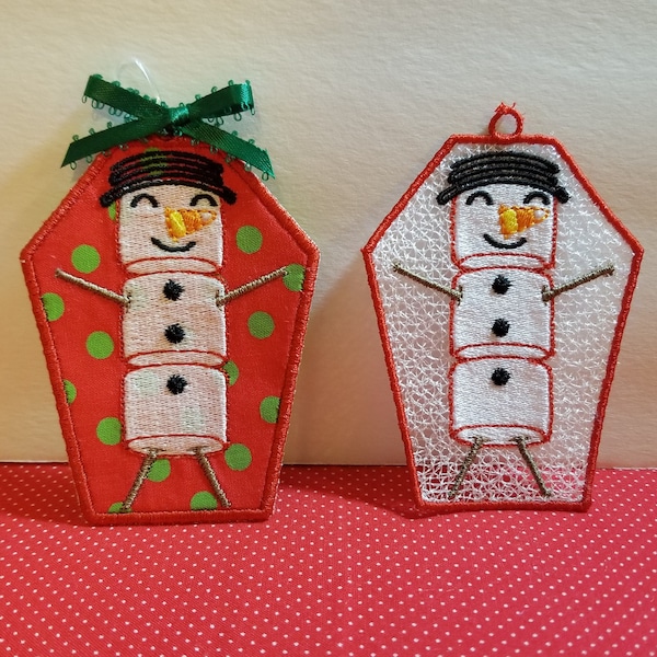 Marshmallow Man Ornament Etsy