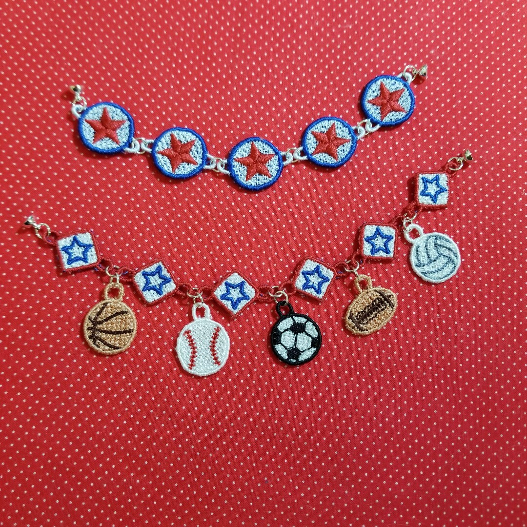 FSL Bracelets Embroidery Design. 2 Styles 4x4 Hoops Adjustable Sizes Etsy