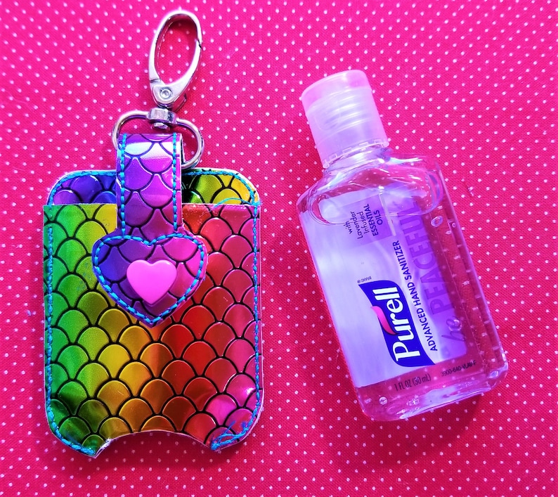 Hand sanitizer holder 1oz embroidery design file. Small size Etsy
