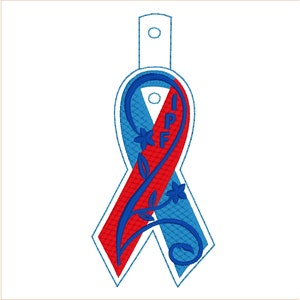 IPF Keyfob Embroidery Design. Idiopathic Pulmonary Fibrosis Awareness ...