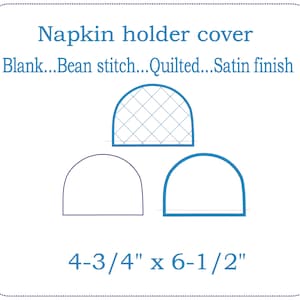 Blank Serviettenhalter Cover Stickerei Design. 13x18 im Hoop Design