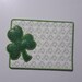 Shamrock Applique Mug Rug Embroidery Design. ITH 5x7 - Quilted and Bean ...