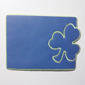 Shamrock Applique Mug Rug Embroidery Design. ITH 5x7 - Quilted and Bean ...