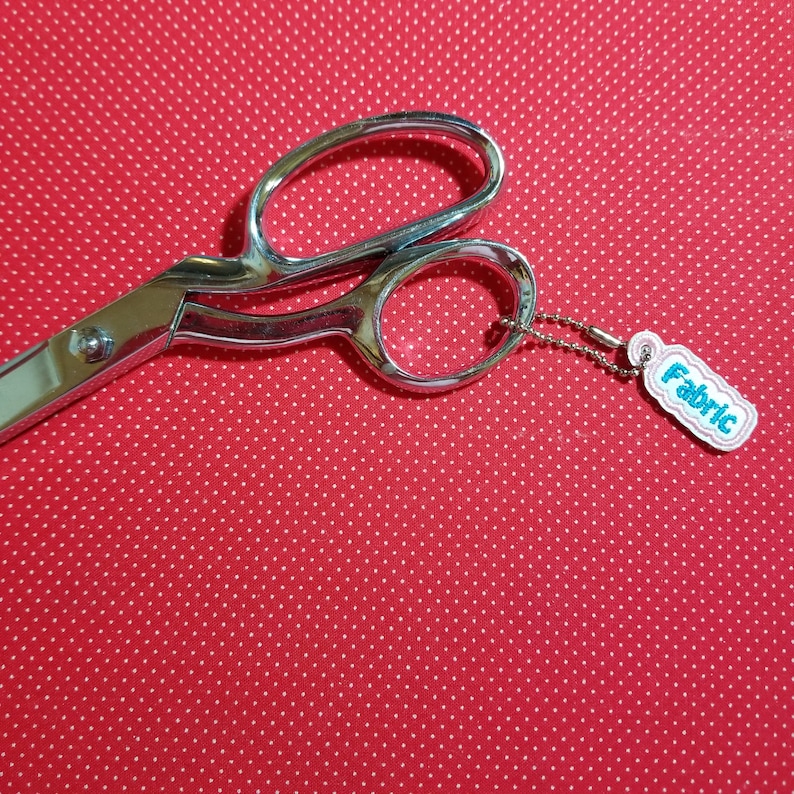 Scissors charms embroidery design labels tags for scissors Etsy