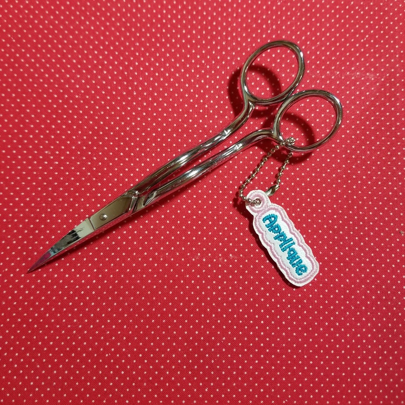 Scissors charms embroidery design labels tags for scissors Etsy.de