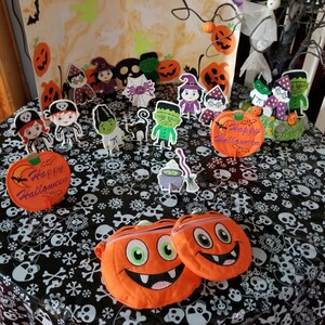 Little People Patchies bundle embroidery designs ITH-COMPLETE Playset bundle-11 full designs Halloween