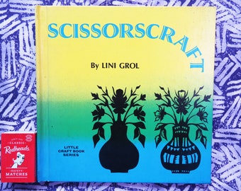 Fab find!  Scissorcraft by Lini Grol vintage 1970s classic paper craft retro hardback from the Little Craft Book Series 1970 creativity