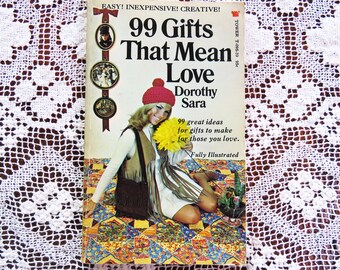 Vintage 1970s 99 Gifts That Mean Love paperback 1970 - thoughtful creative presents for friends and family
