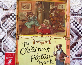 Rare find!  The Children's Picture Book by Ernest Nister - Reproduction From An Antique Book 1980 1890s 19th century  Victorian