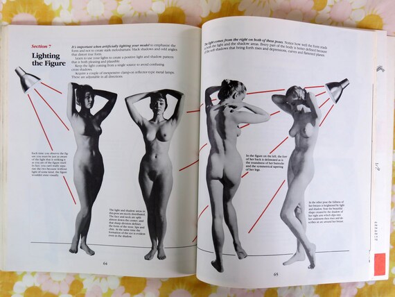 Vintage 1980s How To Draw The Human Figure Art Book From The Cortina Famous Artists Library - 
