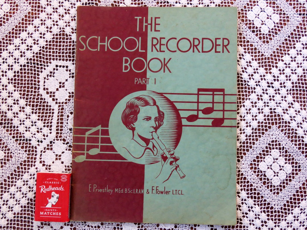 Vintage 1940s the School Recorder Book Part 1 by E Priestley Etsy