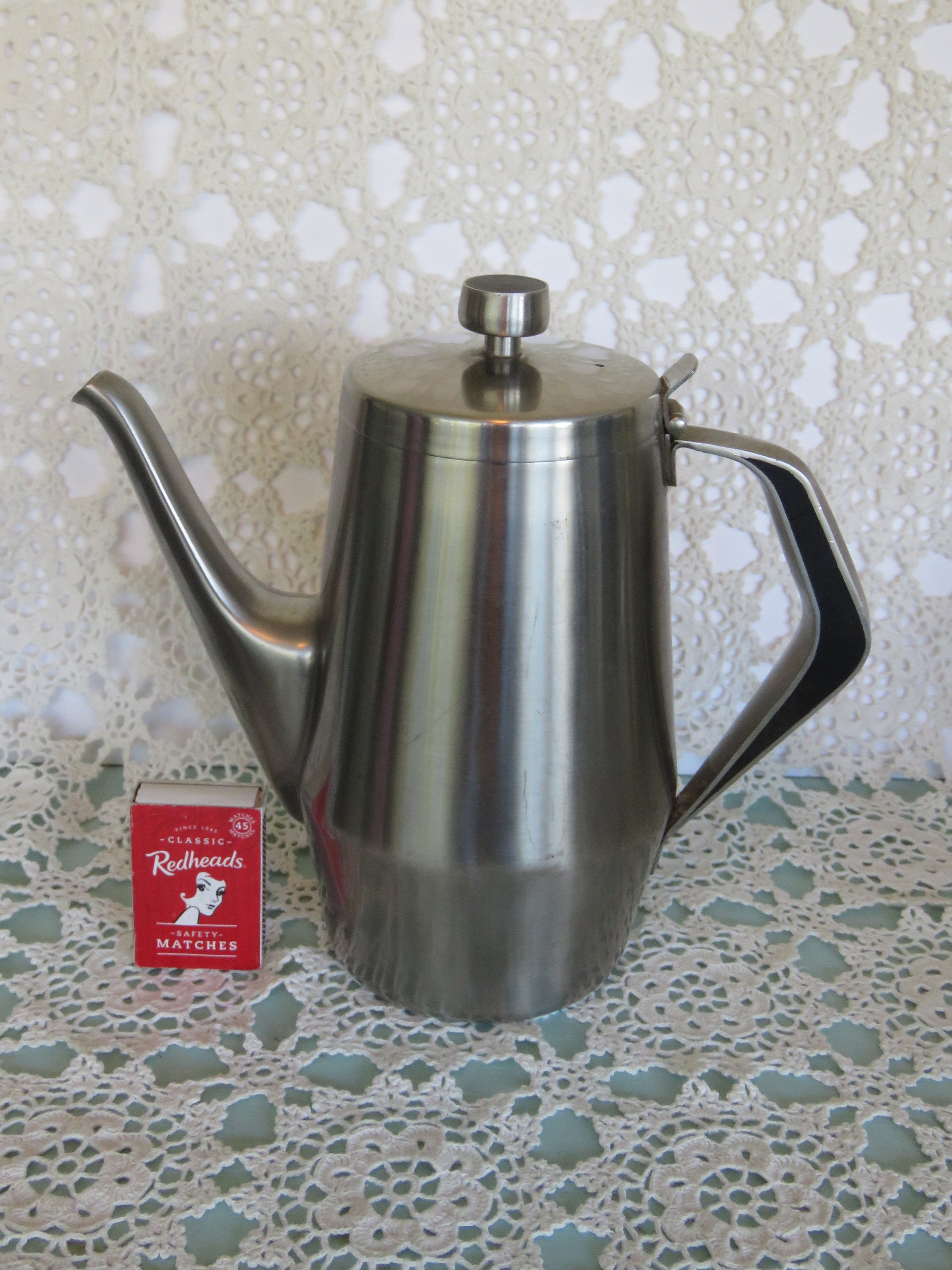 Vintage midcentury stainless steel tray tea set Made in Japan Etsy