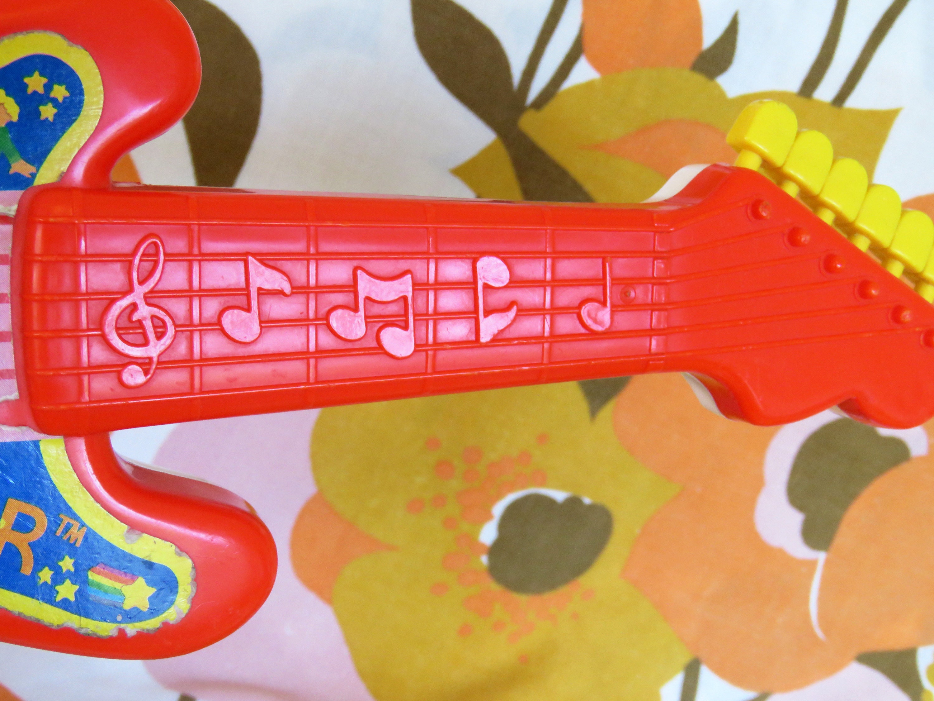 Tinkle Instrument Rare Find! Vintage Children’s Toy Little Star Guitar by TOMY Plays ...