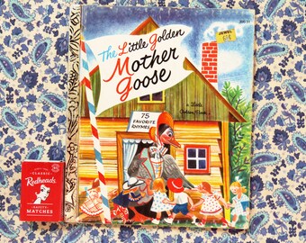 Vintage The Little Golden Mother Goose little Golden Book illustrations by Feodor Rojankovsky 1950' s children' s book 1982 reprint