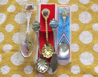 Vintage North Coast souvenir spoon collection Grafton Forster Crowdy Head Toukley