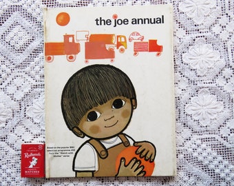 Vintage The Joe Annual Book 1968 - BBC televsion cool illustrations and graphic design 1960's