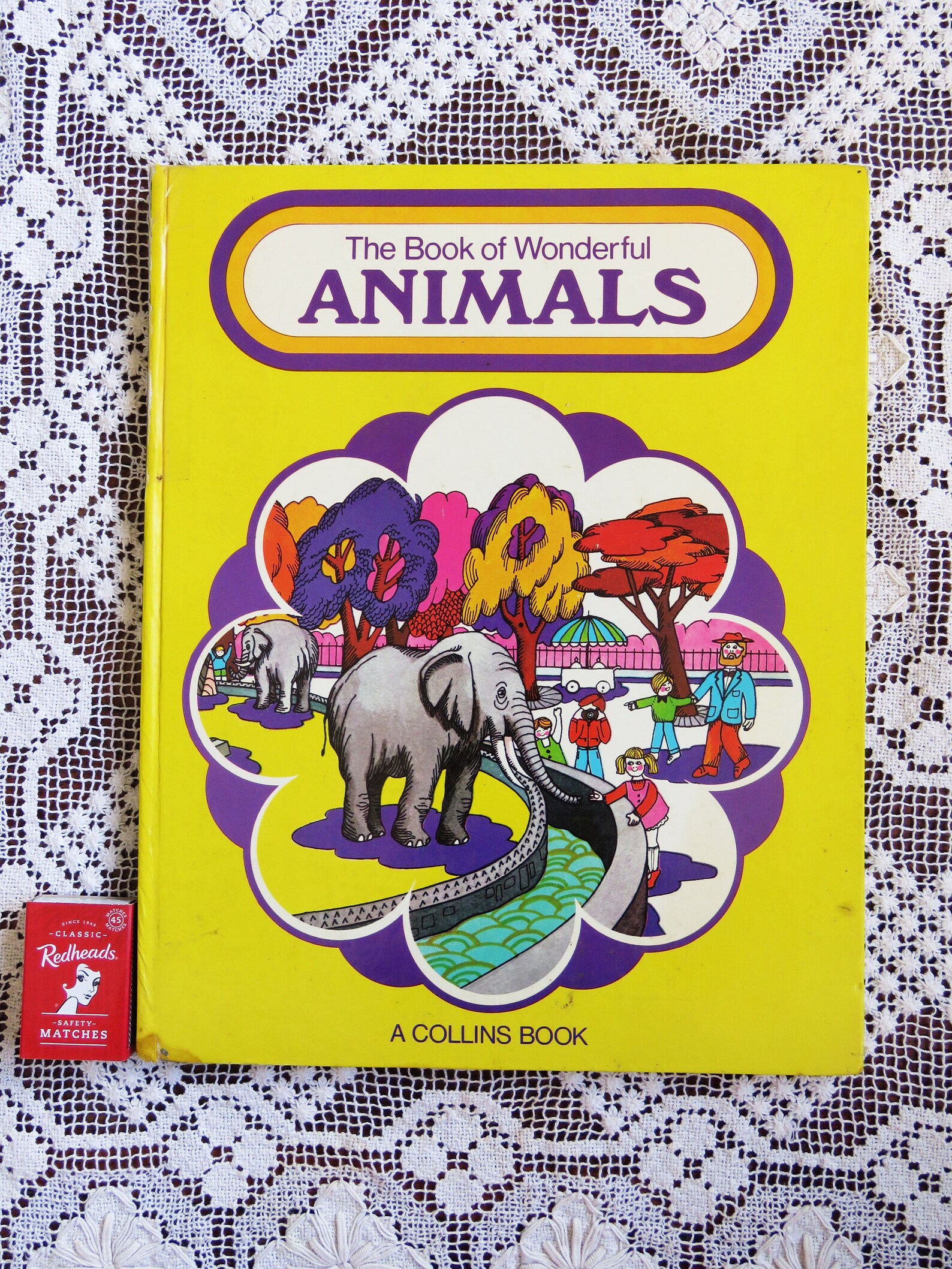 Vintage 1970's pyschedelic children's book of animals | Etsy