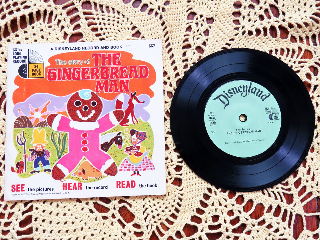 Vintage 70s the Gingerbread Man Read Along Book and Record Set - Etsy