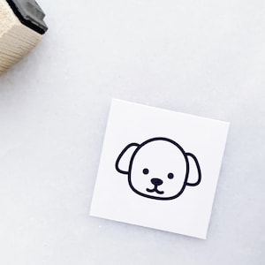 Dog Rubber Stamp • Small Animal Stamp • Mini Rubber Stamps for Planners
