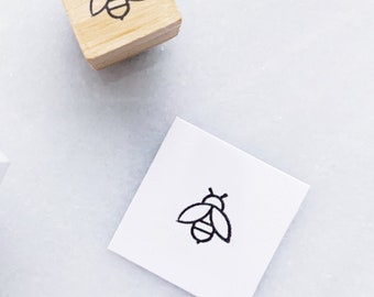 Bee Rubber Stamp • Small Bumble Bee Stamp • Mini Rubber Stamps for Planners
