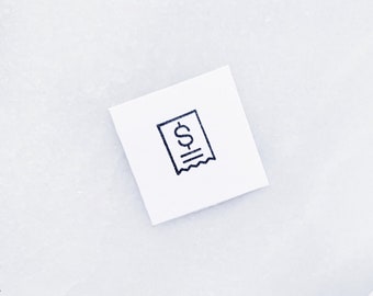 Bill Payment Rubber Stamp • Receipt Stamp • Bills Due Stamp for Planners