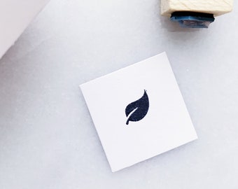Leaf Rubber Stamp • Small Plant Leaf Stamp