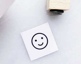 Smiley Face Rubber Stamp • Small Mood Stamps • Mood Meter Stamp • Teacher Stamps