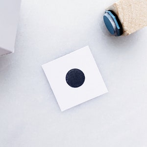 Small Circle Rubber Stamp • Tiny Shape Stamps