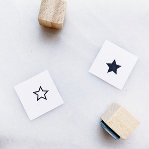 Jeu d'estampes Petites étoiles • Petites formes d'estampes