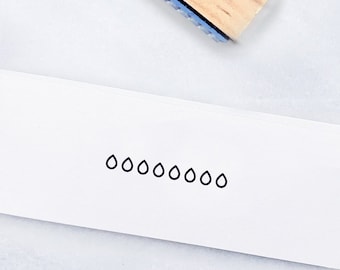 Water Tracker Rubber Stamp • Tiny Habit Tracker Rubber Stamps • Bullet Journal Stamps