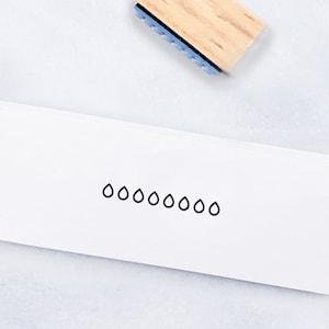Water Tracker Rubber Stamp • Tiny Habit Tracker Rubber Stamps • Bullet Journal Stamps