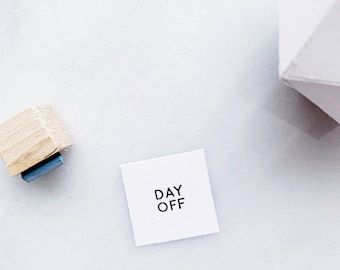 Day Off Rubber Stamp • BUJO Stamps • Vacation Reminder • Small Stamps for Planners