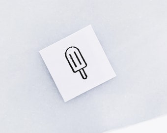 Popsicle Rubber Stamp • Dessert Stamps for Calendars and Planners