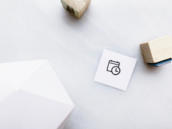 Meeting Appointment Reminder Rubber Stamp • Business Meeting Stamp • Small Stamps for Planners