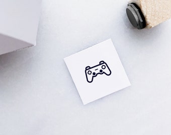 Gaming Rubber Stamp • Small Game Console Rubber Stamp • Mini Stamp for Planners