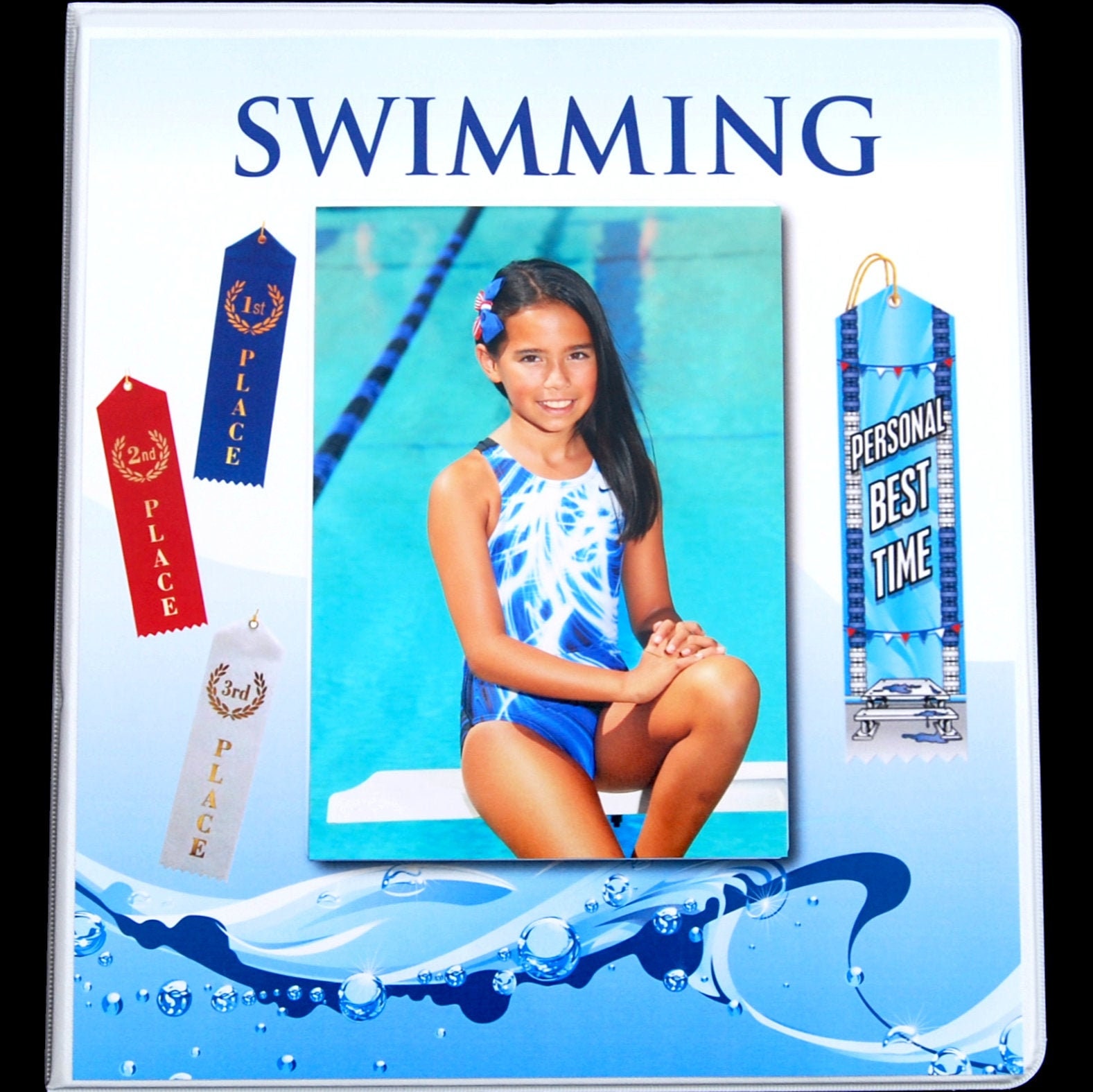 Swimming Ribbon Organizer Binder Storage Album Ribbons Holder Etsy