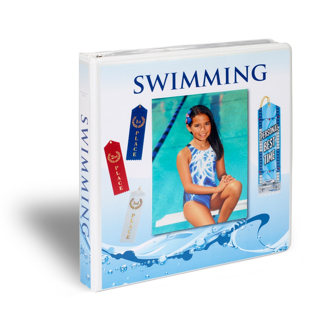 Swimming Gift Ribbon Organizer Binder Storage Album Ribbons Etsy