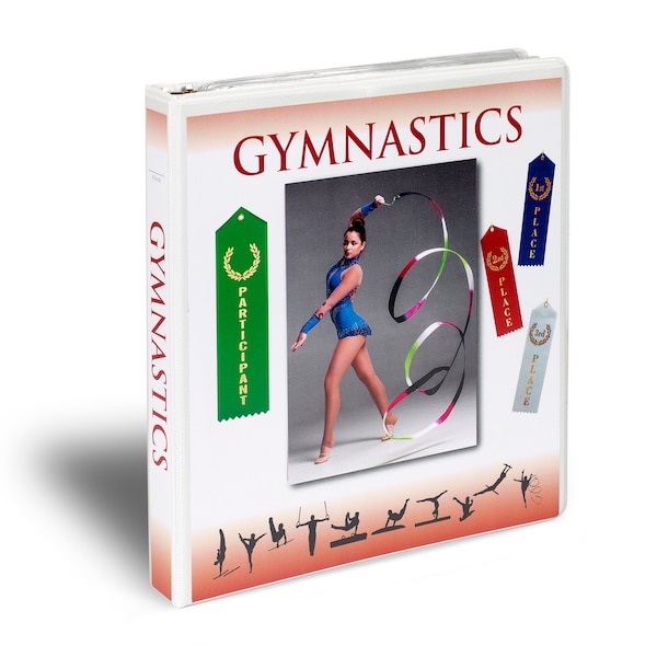 Gymnastics Award Ribbon Binder Organizer with Space for your Photo, 15 Pages