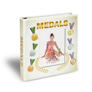 Award Medal Organizer Display Storage Binder with 3 Pages for 18 Standard Size Medals up to 3.75”x 3.25”x 0.25”