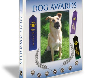 Dog Show Award Ribbon Display Binder Organizer Storage Holder Ribbons Pet Awards Certificates Pictures 15 Pages Sheets and More