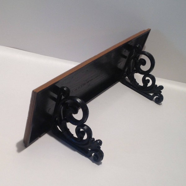 Wood Shelf Bracket Scroll Etsy
