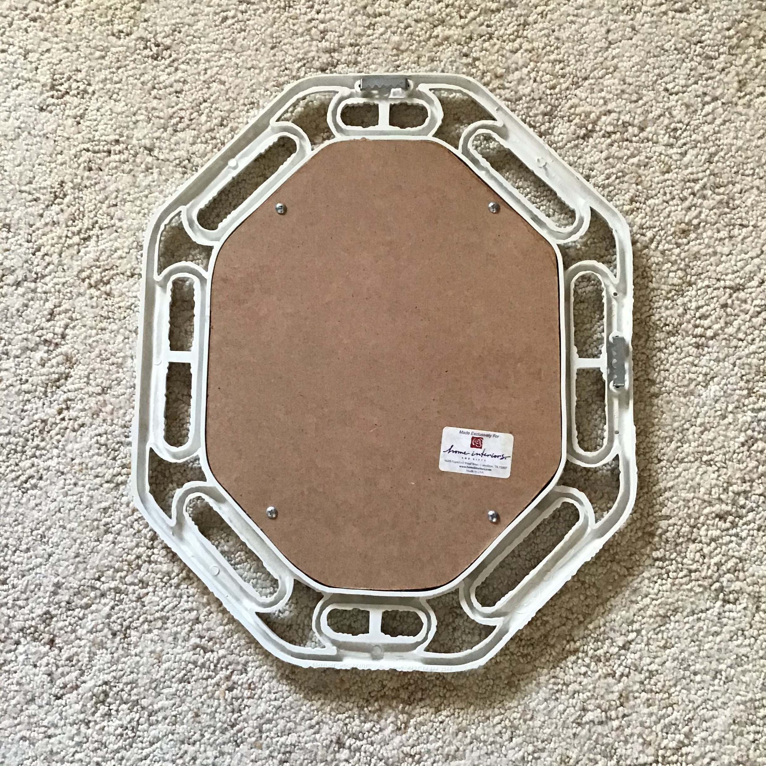 Vintage White Nautical Wall Mirror Etsy