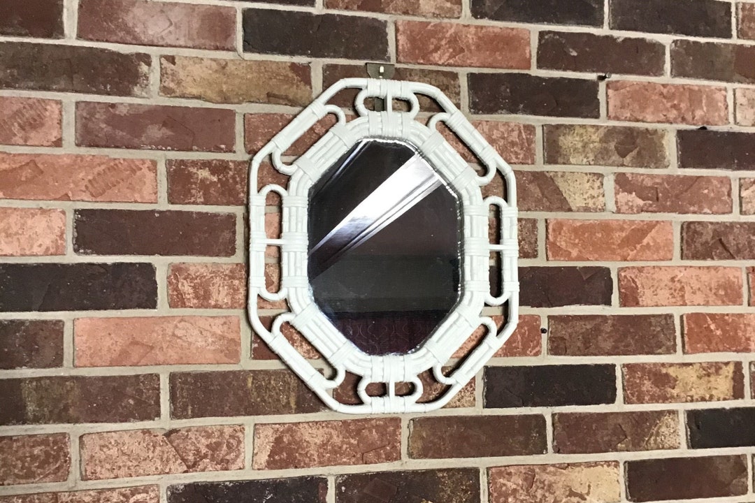 Vintage White Nautical Wall Mirror Etsy