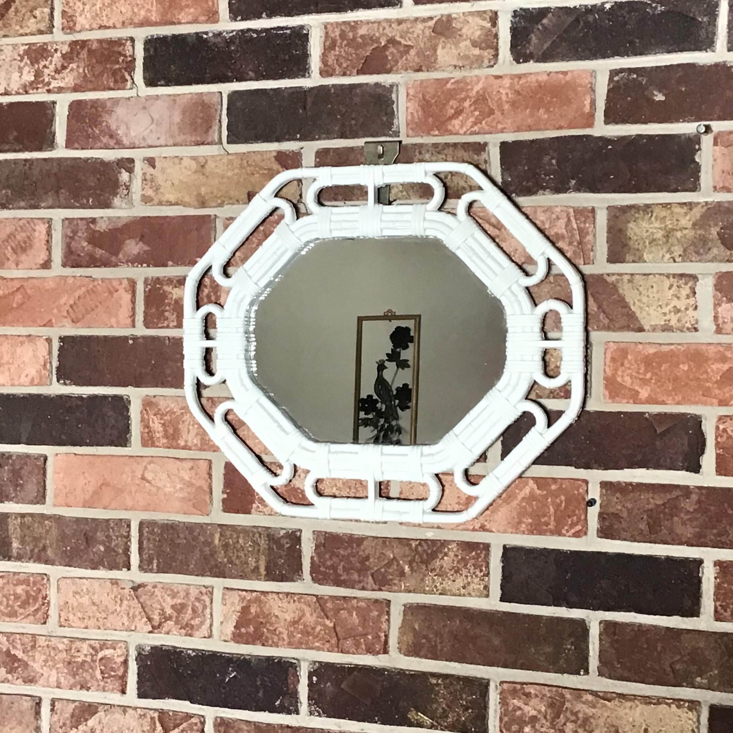 Vintage White Nautical Wall Mirror Etsy