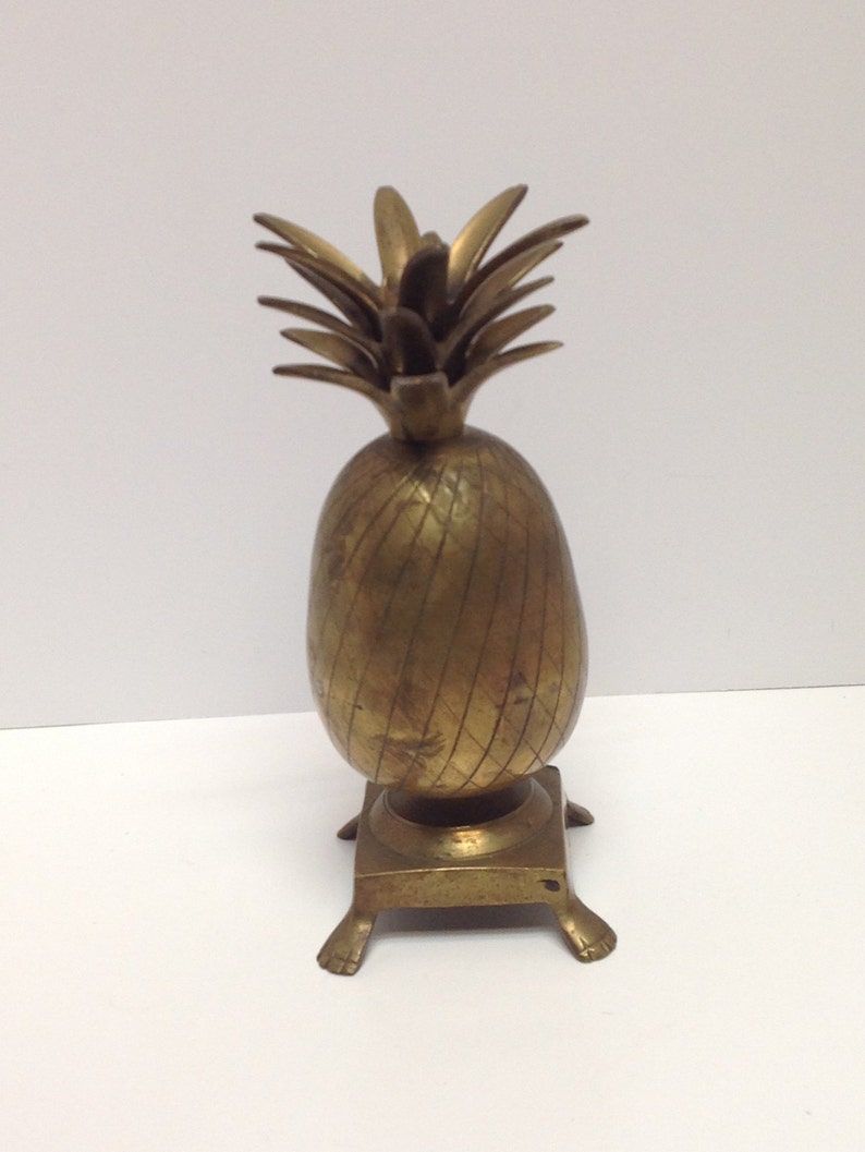 Vintage brass pineapple candle holder brass pineapple Etsy