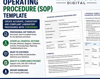 SOP (Standard Operation Procedure) guide/template