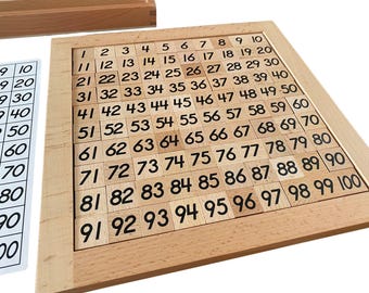 Montessori Materials Mathematics Math Hundred Board
