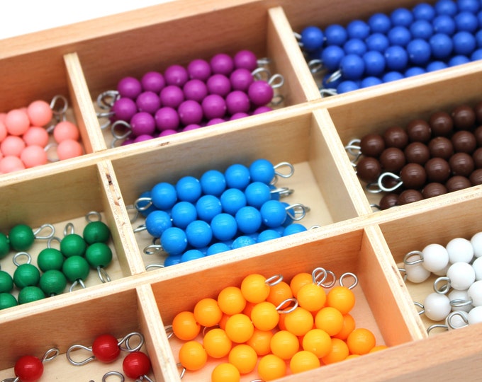 Montessori Checker Board Beads Early Development Mathematics Material ...